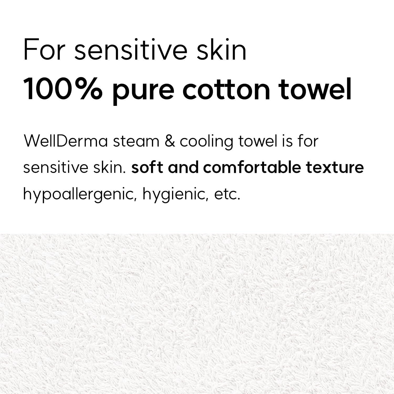 FACE STEAM & COOLING TOWEL Cotton 2In1 Care