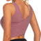 Workout Crop Tops for Women Athletic Tank Tops with Built in Bra Supportive Sports Bra