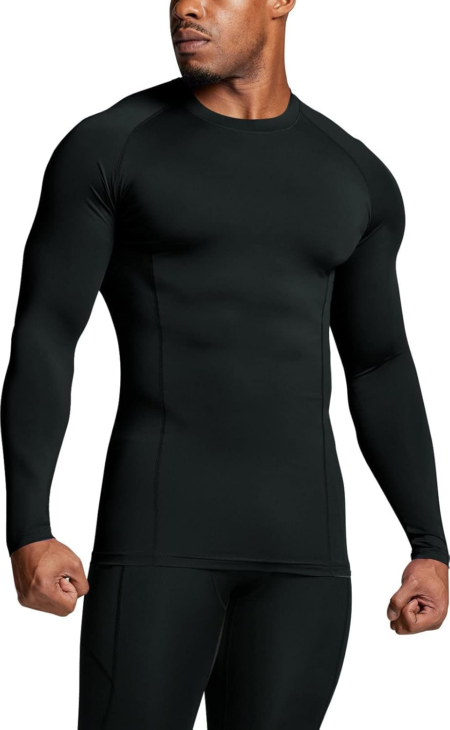 Men'S UPF 50+ Long Sleeve Compression Shirts, Water Sports Rash Guard Base Layer, Athletic Workout Shirt