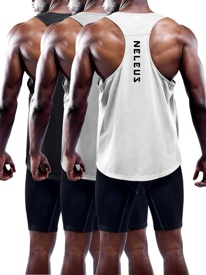 Men'S Workout Running Tank Top Sleeveless Gym Athletic Shirts