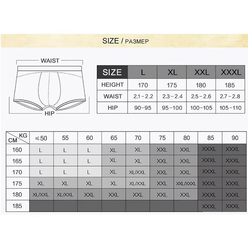 4Pcs/Set LANGSHA Mens Underwear Silk Convex Boxer Men Solid Seamless Nylon Shorts Pants Ice Feel Boxers Homme Male Underpants