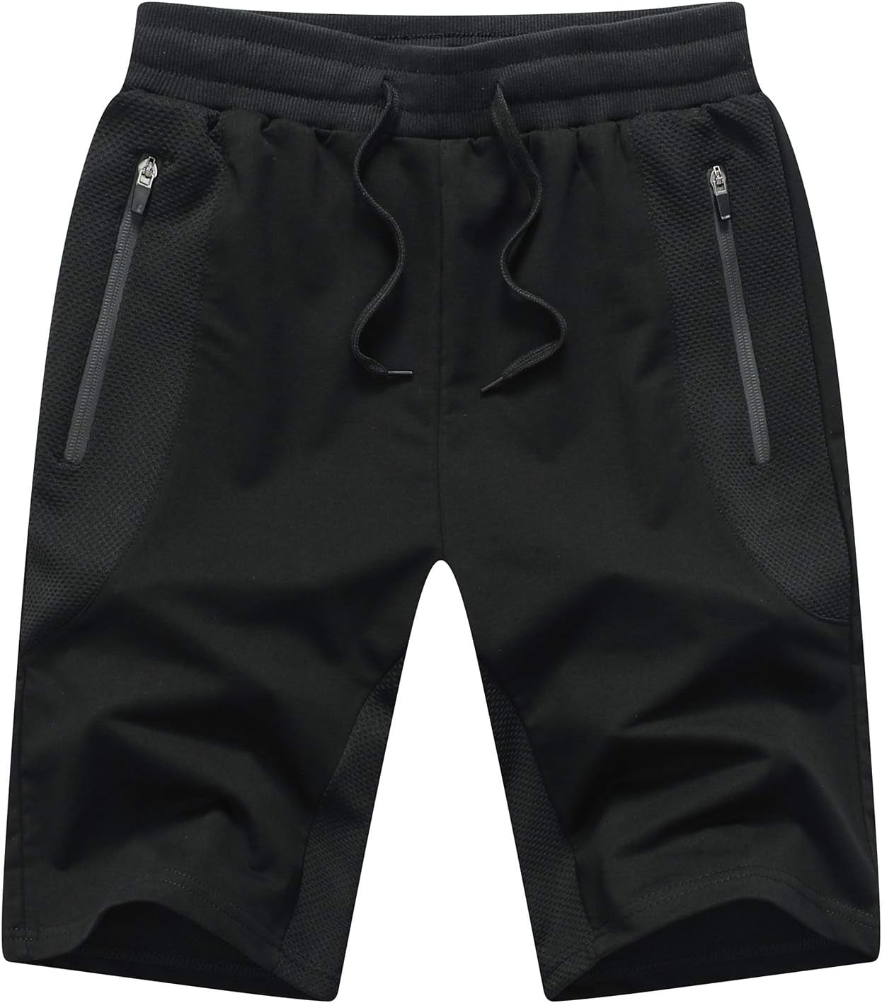 Mens Athletic Shorts with Zip Pockets