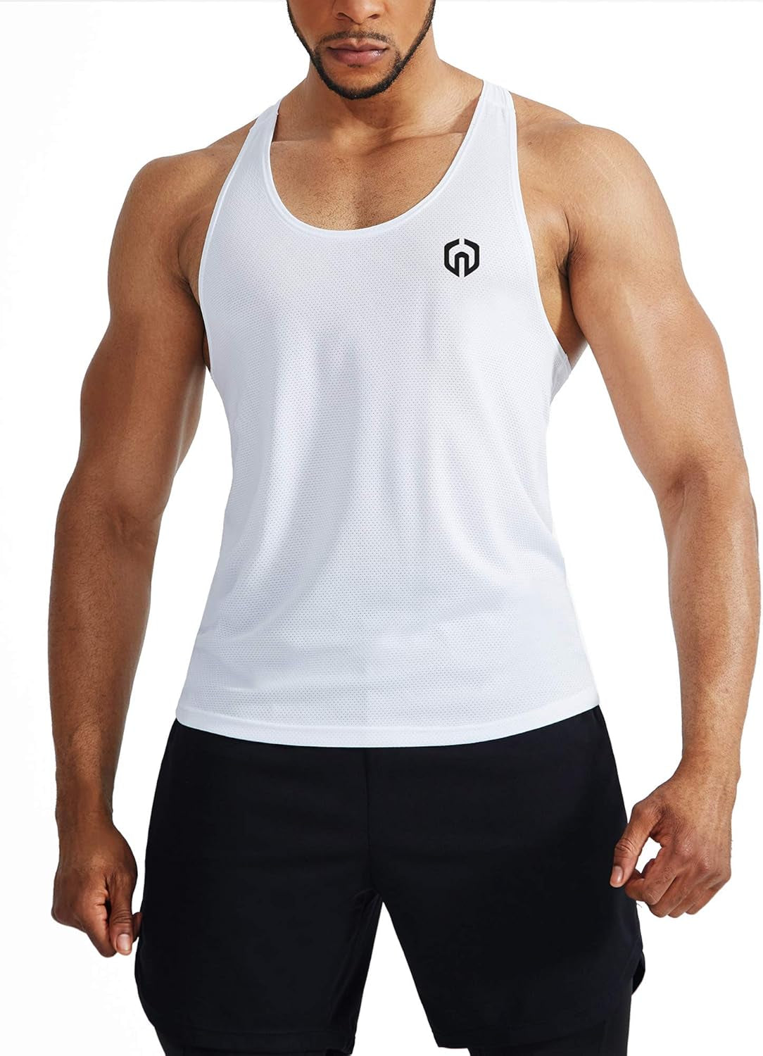 Men'S Workout Running Tank Top Sleeveless Gym Athletic Shirts