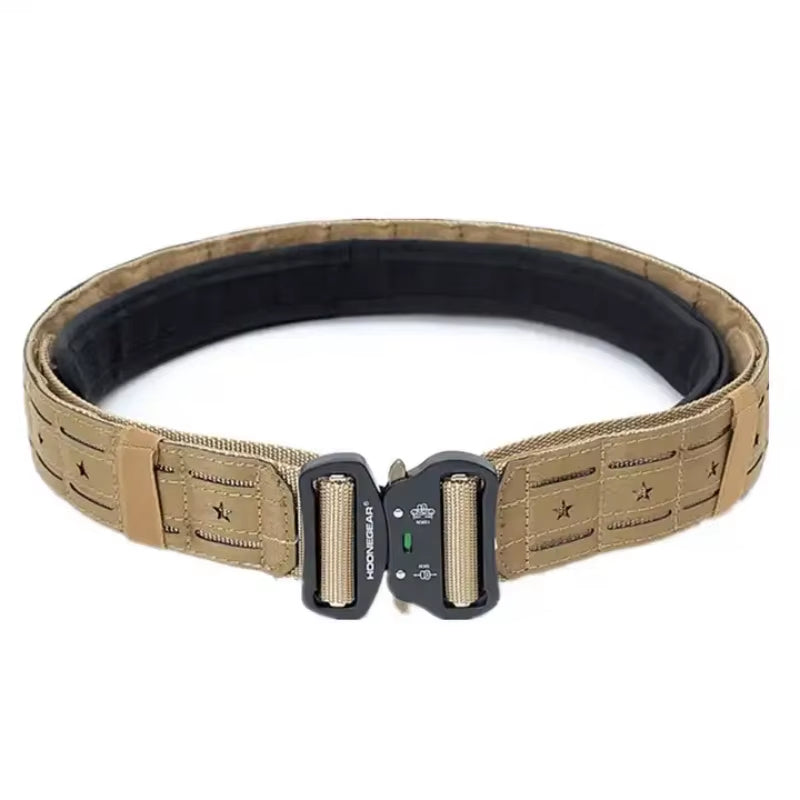 2 Inch Tactical Belt Quick Release Metal Buckle MOLLE Laser Mens Belts Camo