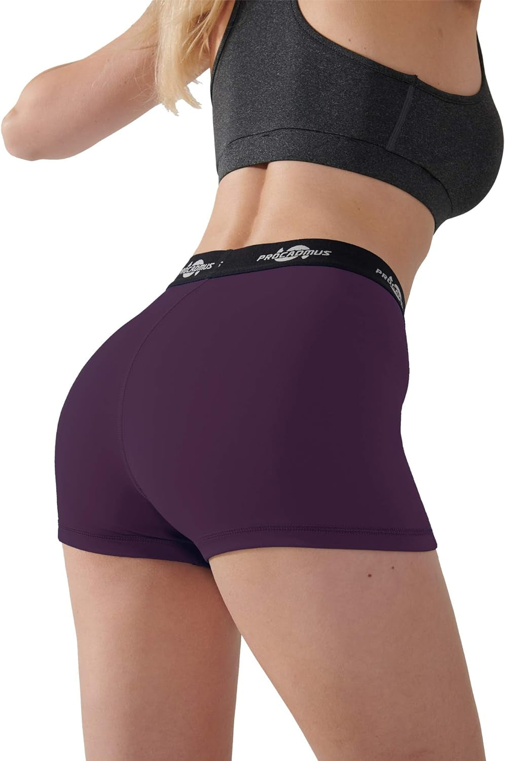 Women'S Spandex Volleyball Shorts 3" Workout Pro Shorts