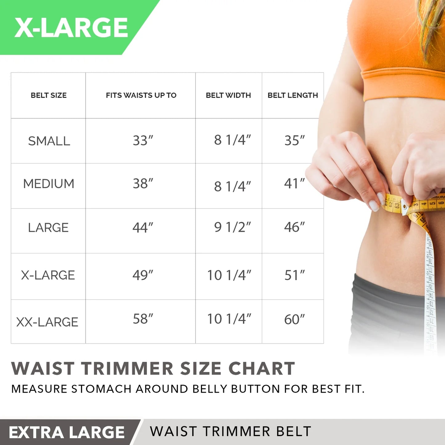 Waist Trimmer Belt Extra Large