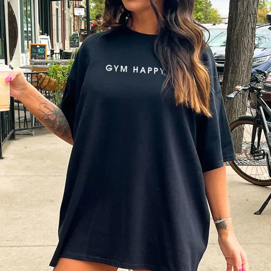 Gym Happy Workout Graphic Tee