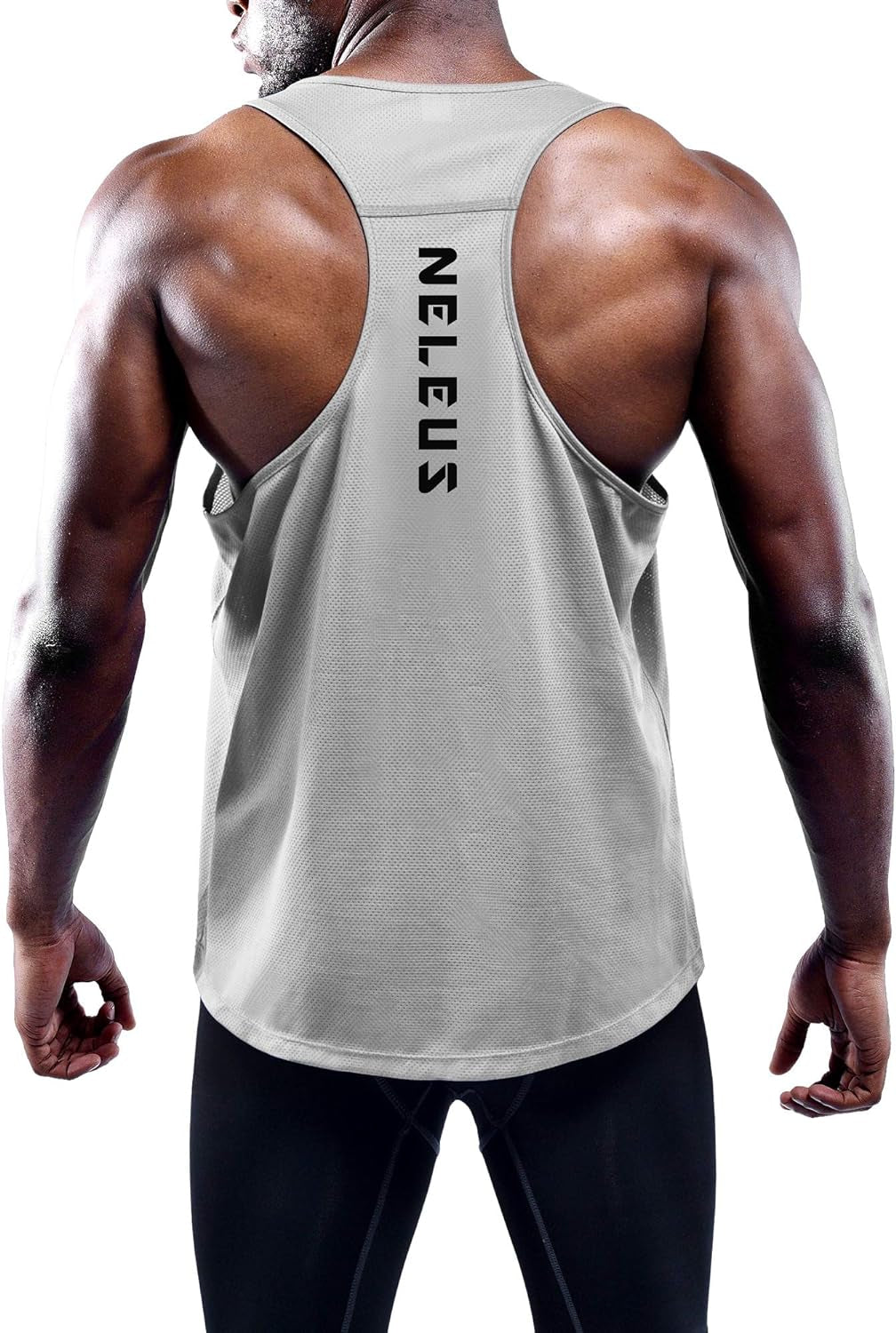 Men'S Workout Running Tank Top Sleeveless Gym Athletic Shirts