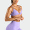 Dahila Purple 4 inch workout shorts